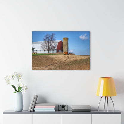U R There Photography Shay Lake Red Rustic Farmhouse Acrylic Wall Print