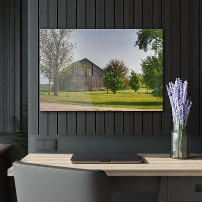 U R There Photography Caro Road Twin Greys II Rustic Farmhouse Acrylic Wall Print