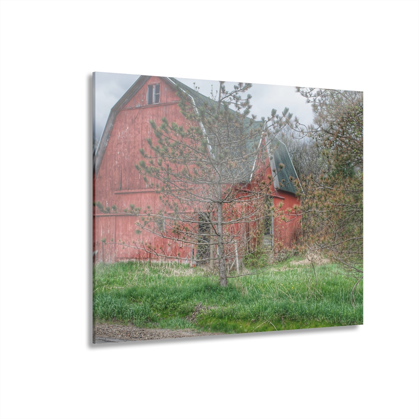 U R There Photography Hickory Ridge Red II Rustic Farmhouse Acrylic Wall Print