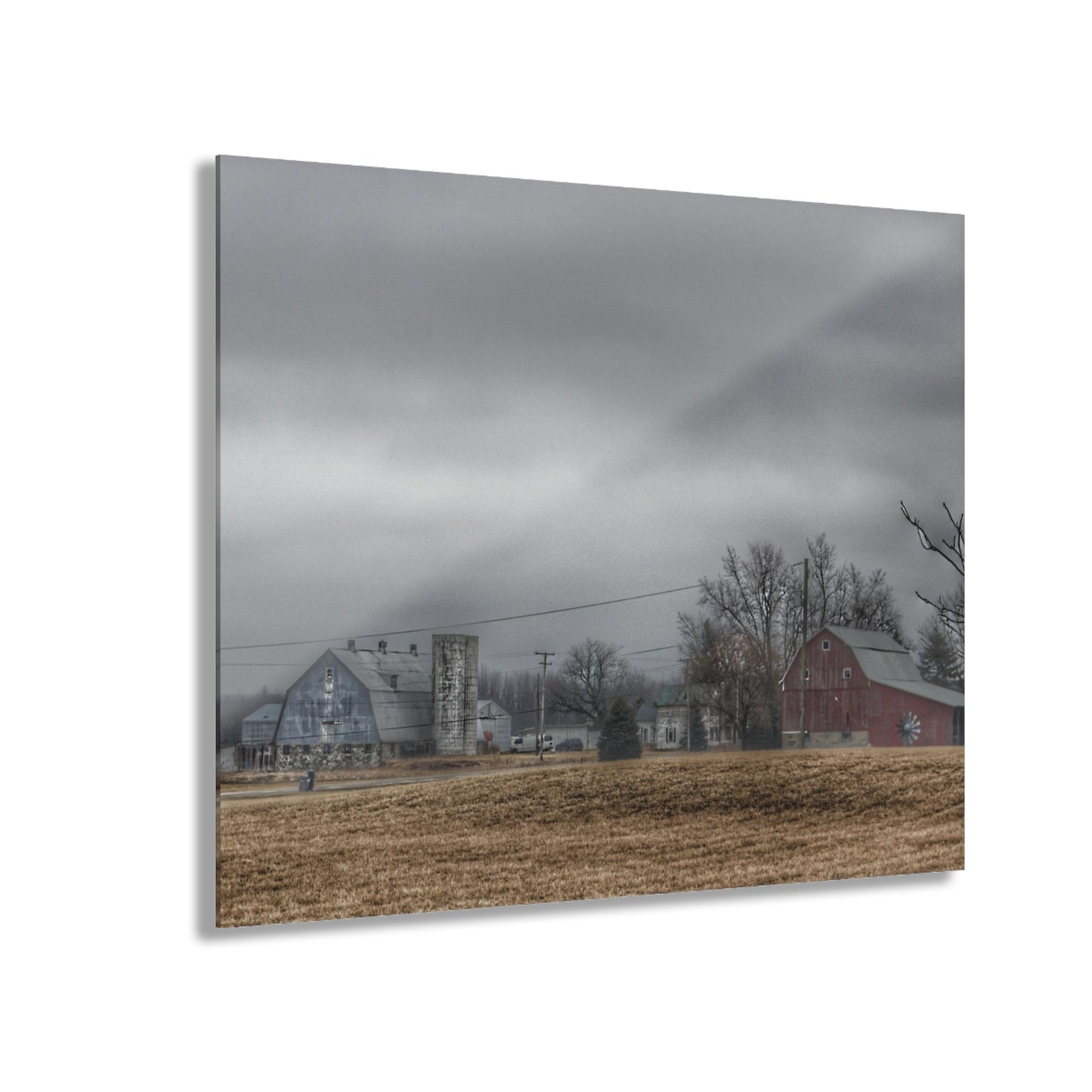 U R There Photography Daley Road Duo Rustic Farmhouse Acrylic Wall Print
