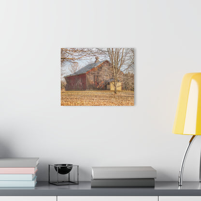 U R There Photography Millington Road Collapsing Red Rustic Farmhouse Acrylic Wall Print