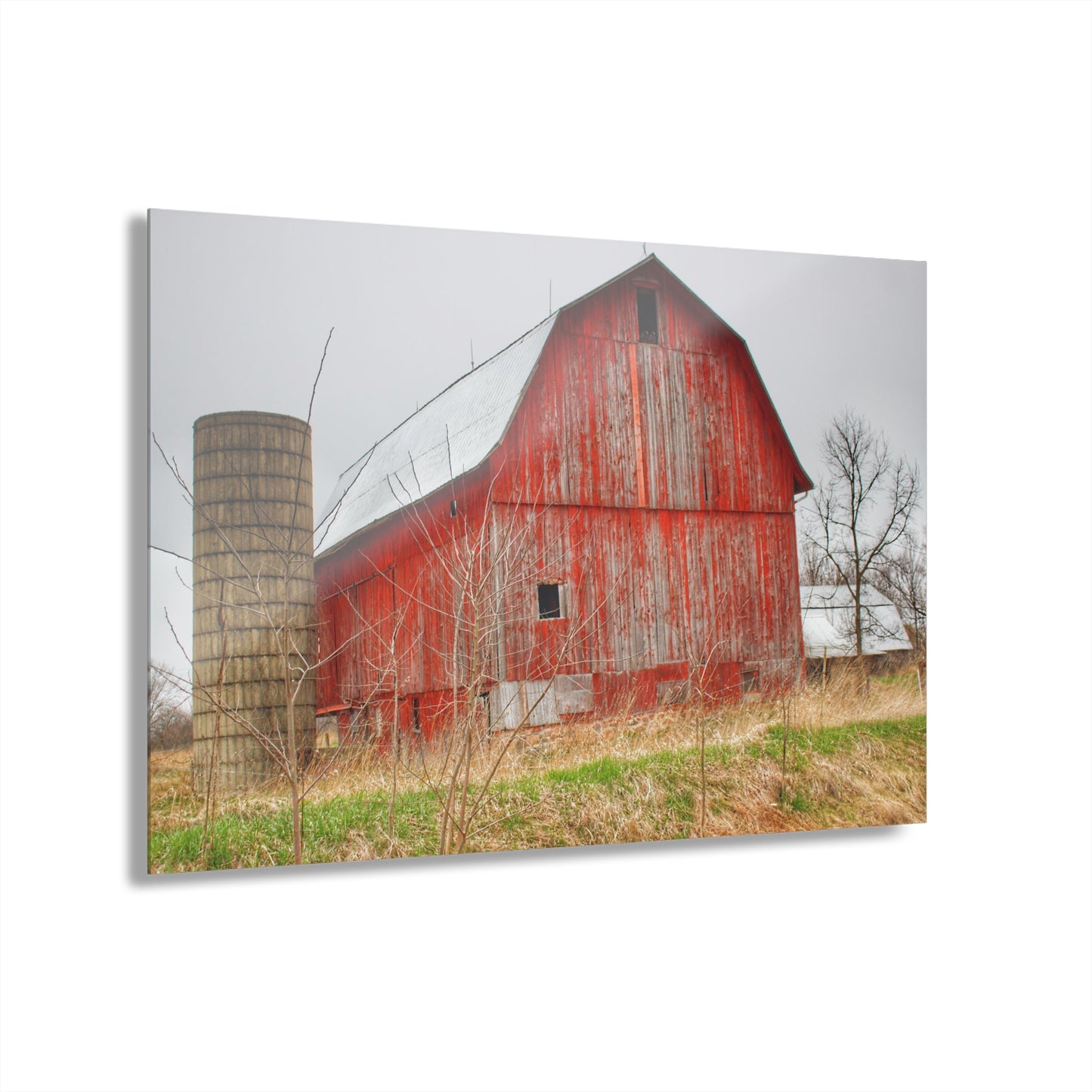 U R There Photography Columbiaville Red 2020 Rustic Farmhouse Acrylic Wall Print