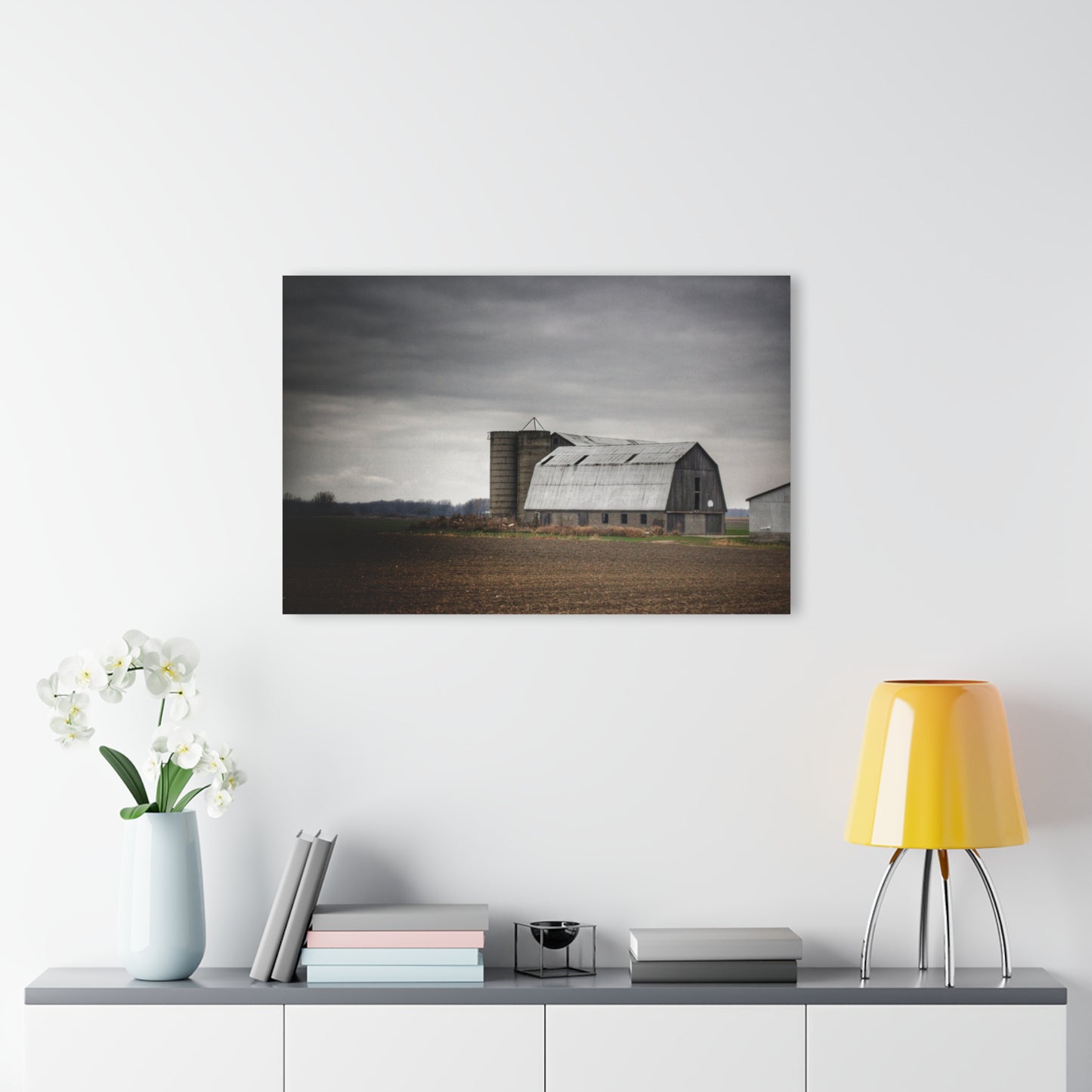 U R There Photography North Gates Road Old Grey II Rustic Farmhouse Acrylic Wall Print