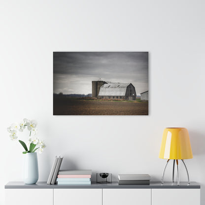 U R There Photography North Gates Road Old Grey II Rustic Farmhouse Acrylic Wall Print