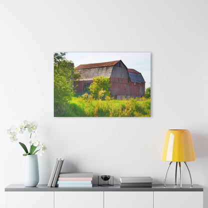 U R There Photography Leslie Road Red II Rustic Farmhouse Acrylic Wall Print