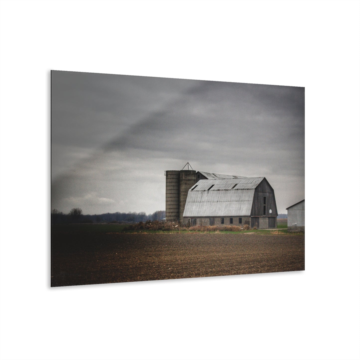 U R There Photography North Gates Road Old Grey II Rustic Farmhouse Acrylic Wall Print