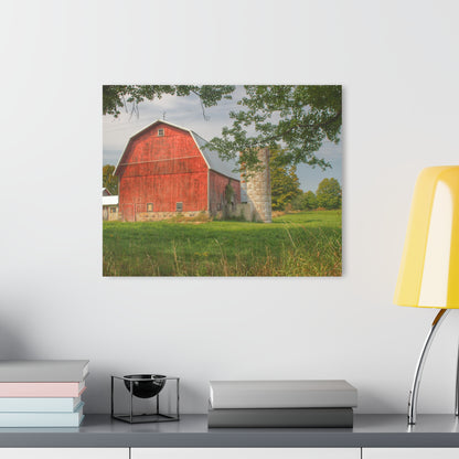U R There Photography Crawford Road Red I Rustic Farmhouse Acrylic Wall Print