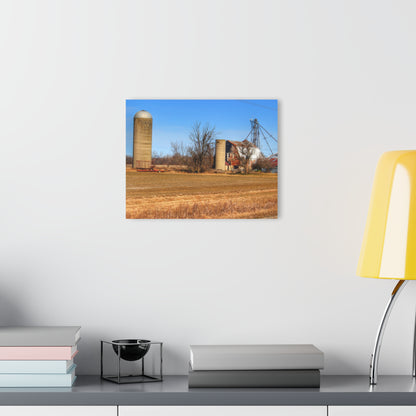 U R There Photography North Cemetery Roads Forgotten Grey Rustic Farmhouse Acrylic Wall Print