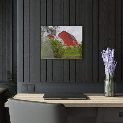 U R There Photography Potters Road Reds Rustic Farmhouse Acrylic Wall Print