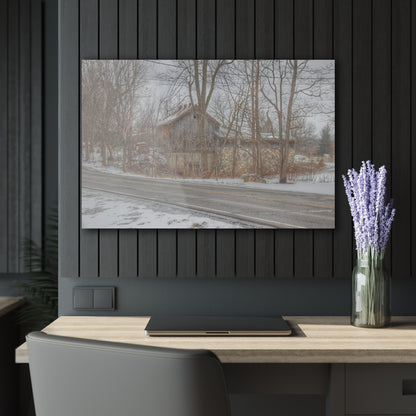 U R There Photography Leonard Stone Grey Rustic Farmhouse Acrylic Wall Print