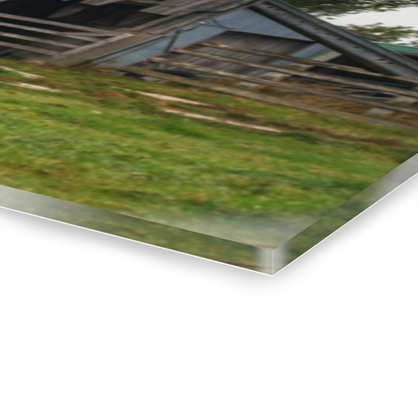 U R There Photography Eddy Road Grey II Rustic Farmhouse Acrylic Wall Print