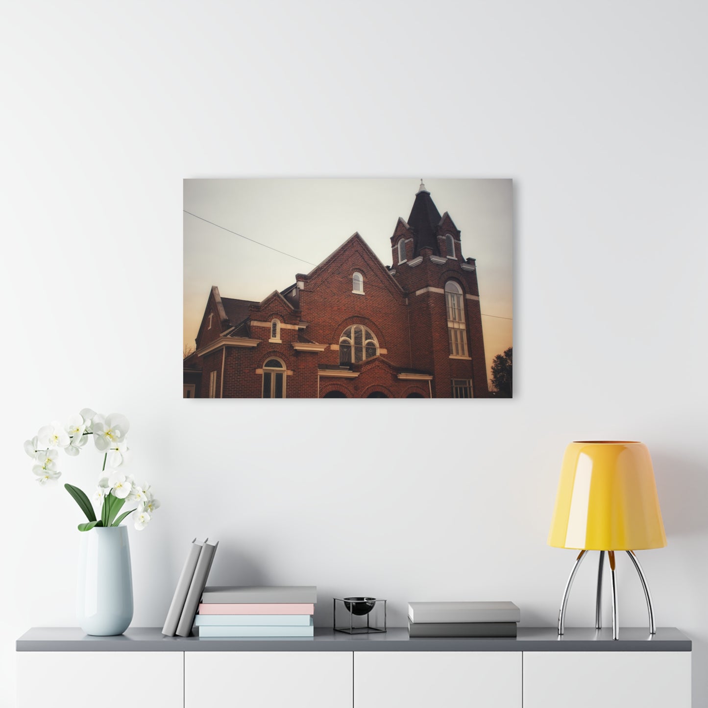 U R There Photography Brown City Methodist Church Rustic Farmhouse Acrylic Wall Print