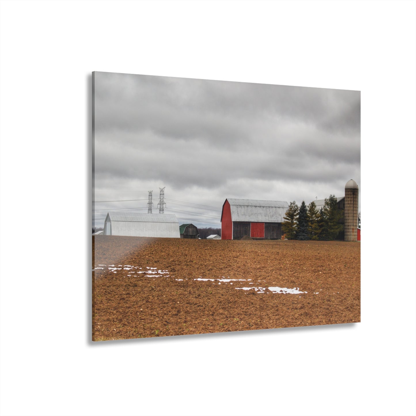 U R There Photography Ormes Road Old Grey Rustic Farmhouse Acrylic Wall Print