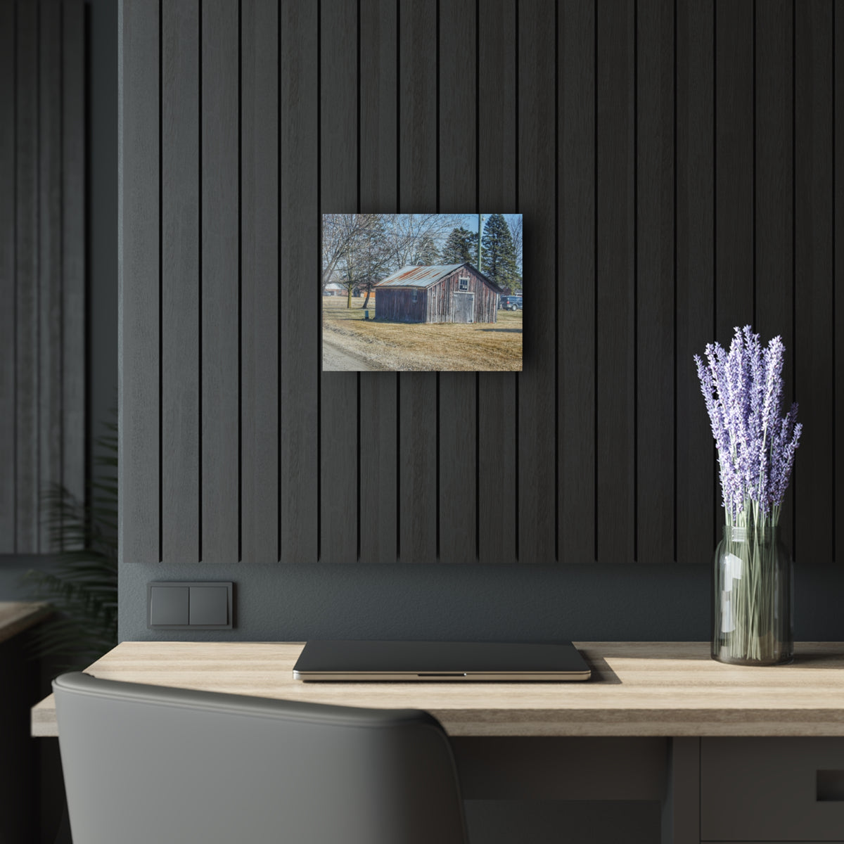 Ray Center Roadside Shack Rustic Farmhouse Acrylic Wall Print