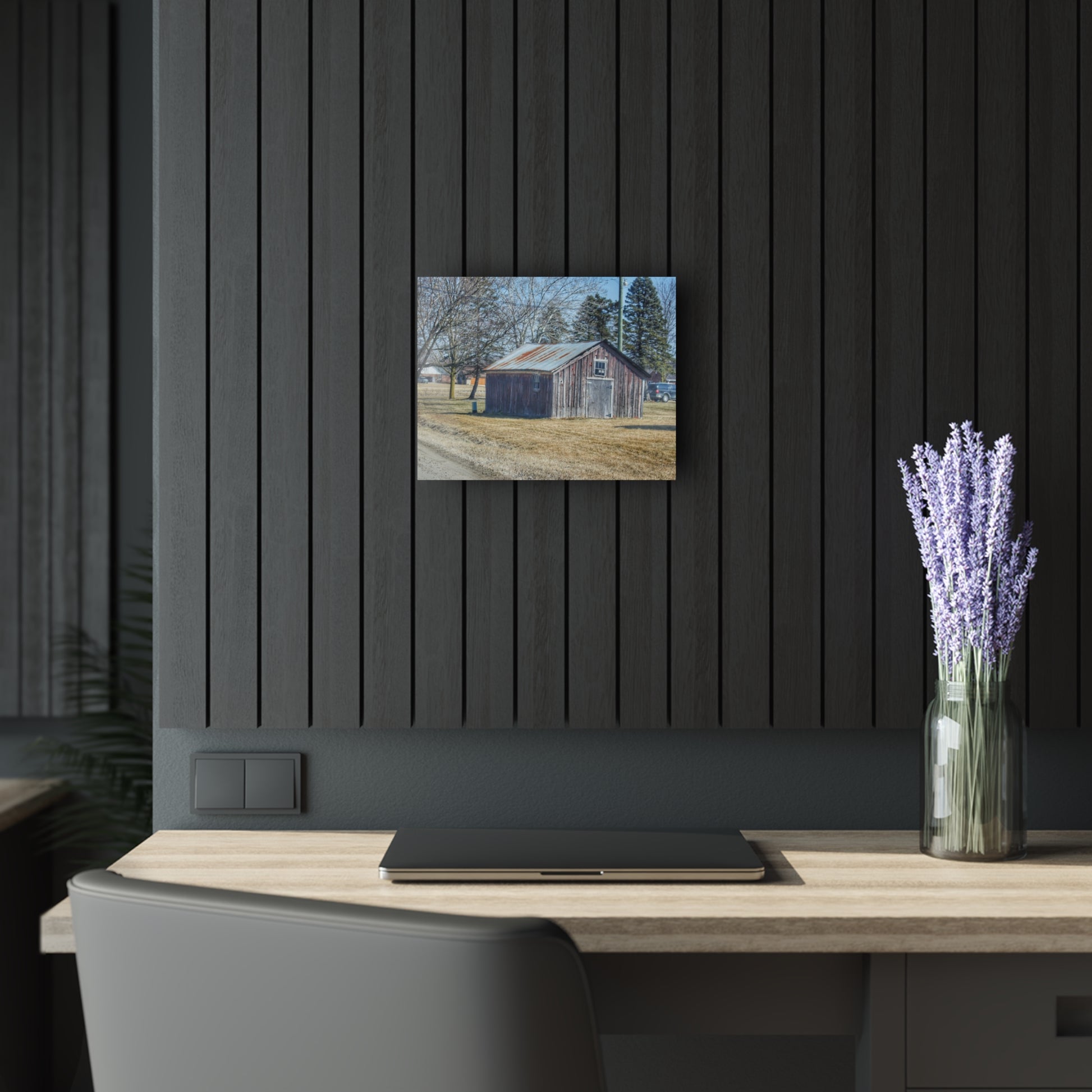 Ray Center Roadside Shack Rustic Farmhouse Acrylic Wall Print