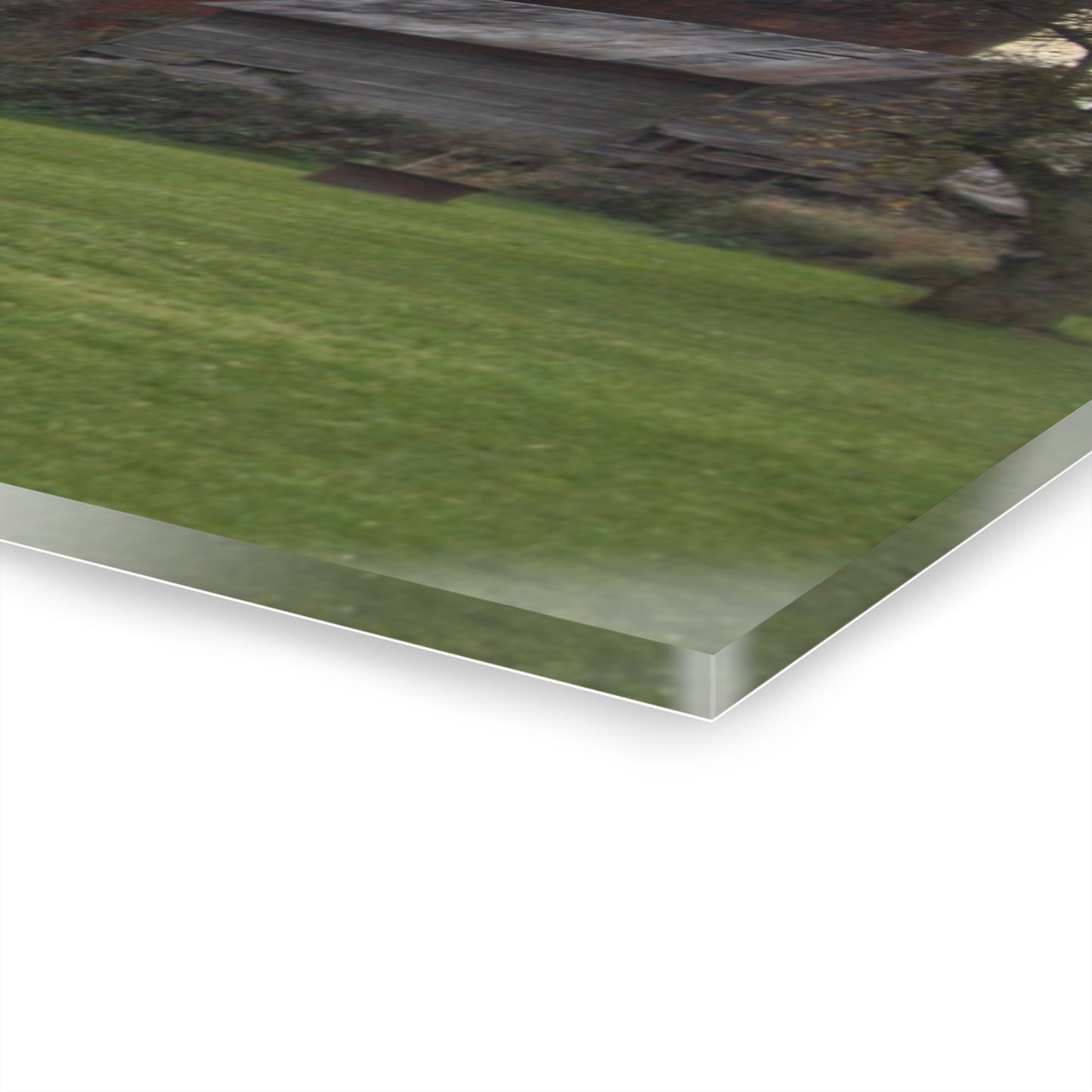 U R There Photography Dodge Road Red Rustic Farmhouse Acrylic Wall Print