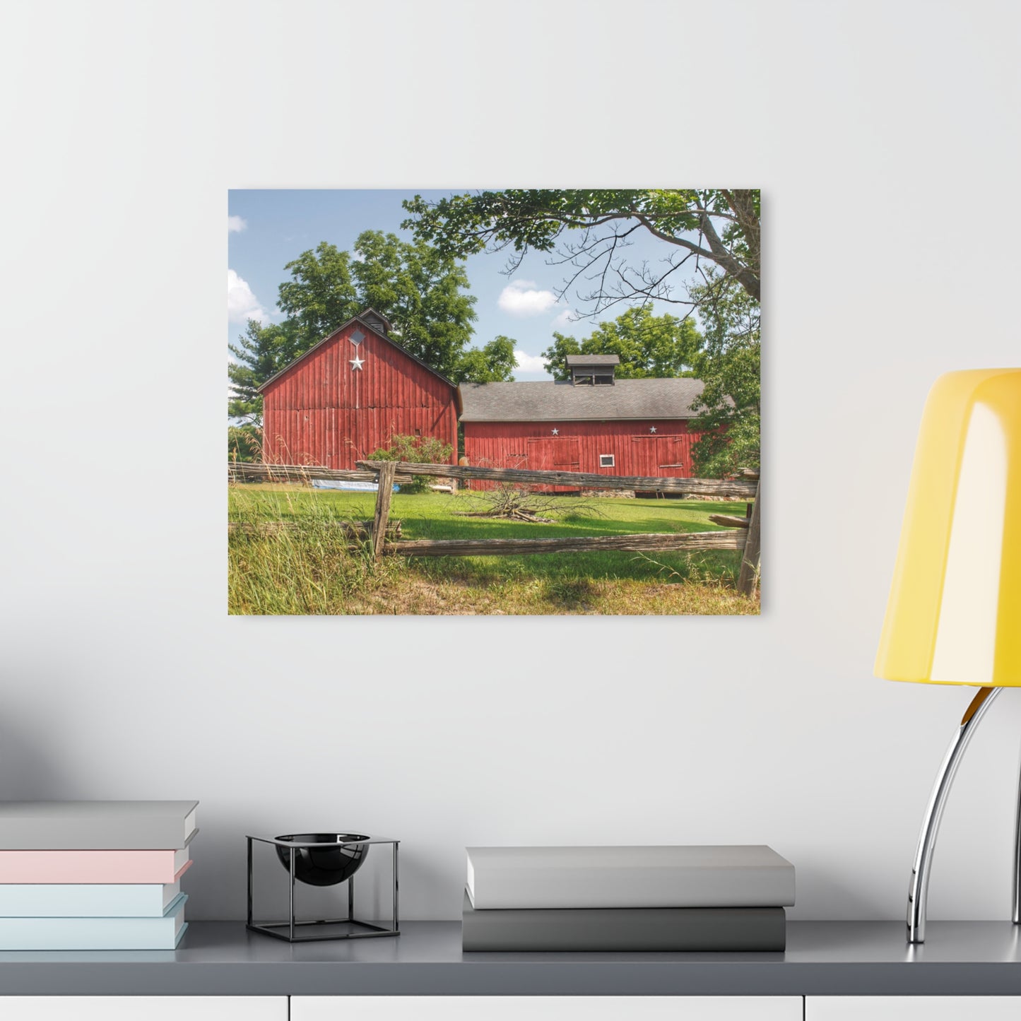 U R There Photography Hollow Corners Star Barn Rustic Farmhouse Acrylic Wall Print