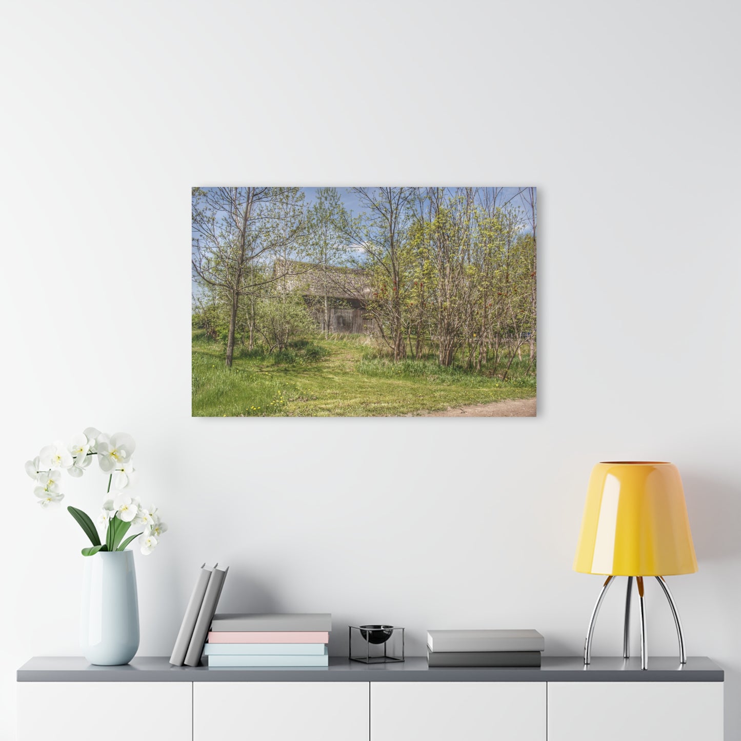 U R There Photography Bishop Road Grey I Rustic Farmhouse Acrylic Wall Print