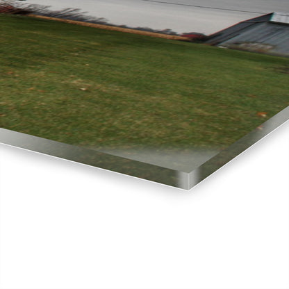 U R There Photography Mills Road Red I Rustic Farmhouse Acrylic Wall Print