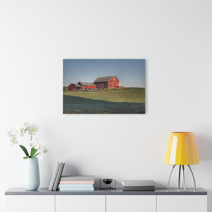 Rustic Farmhouse Wall Print Featuring Across the Field in Millington