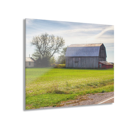 U R There Photography North Gera Road Red Rustic Farmhouse Acrylic Wall Print