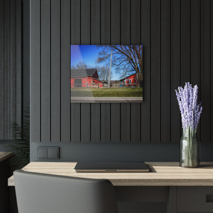 U R There Photography Imlay Reds Rustic Farmhouse Acrylic Wall Print