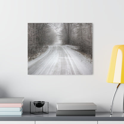 U R There Photography Cold Country Roads Rustic Farmhouse Acrylic Wall Print