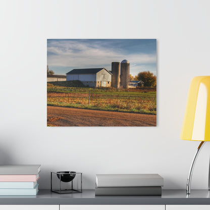 U R There Photography Cade Road White Rustic Farmhouse Acrylic Wall Print