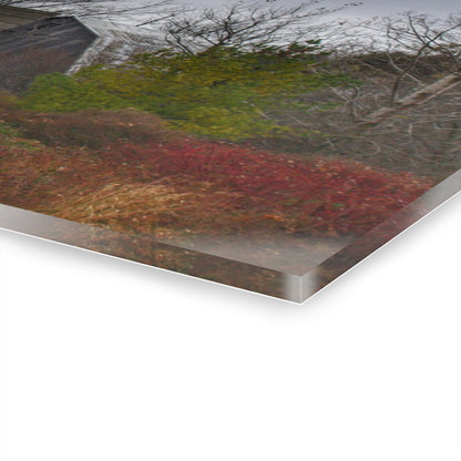 U R There Photography Freiberger Road Hidden Grey Rustic Farmhouse Acrylic Wall Print