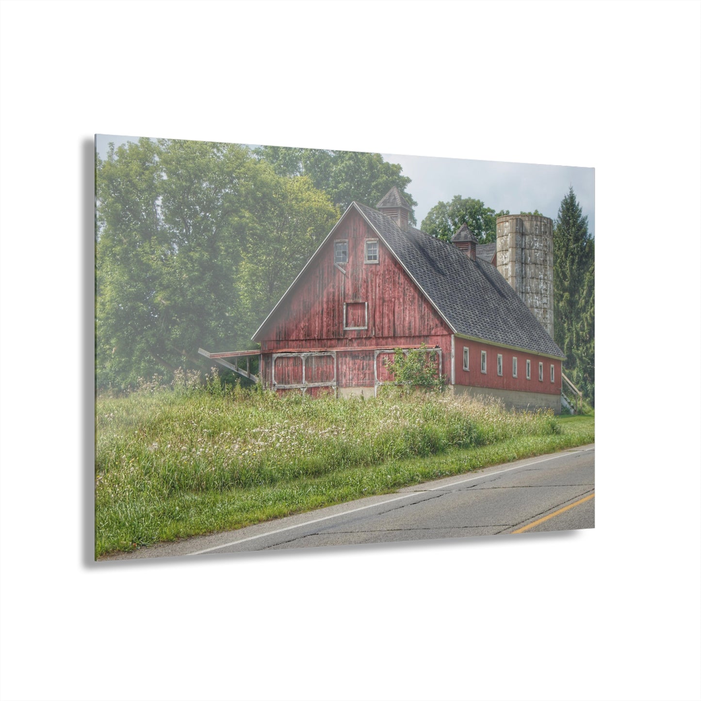 U R There Photography Metamora Red I Rustic Farmhouse Acrylic Wall Print