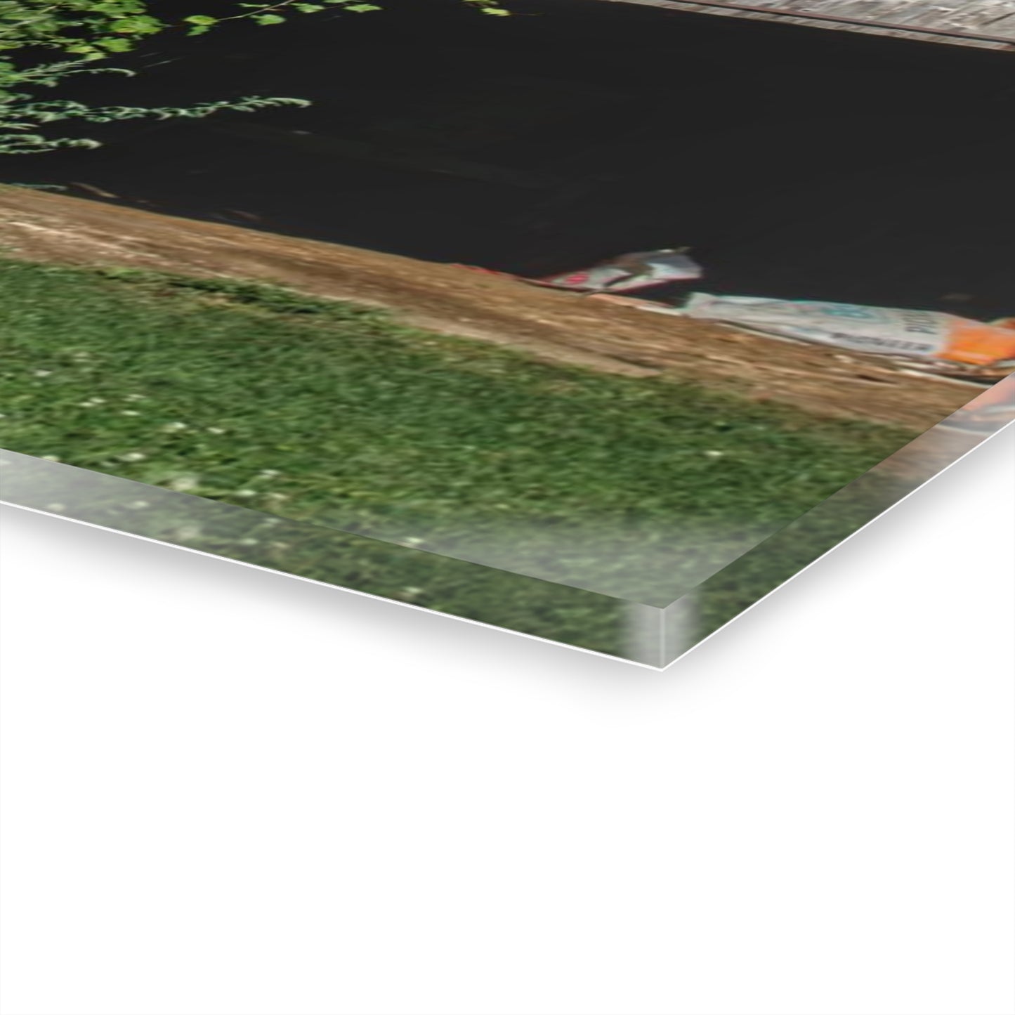 U R There Photography Grey Shack of Millington Rustic Farmhouse Acrylic Wall Print