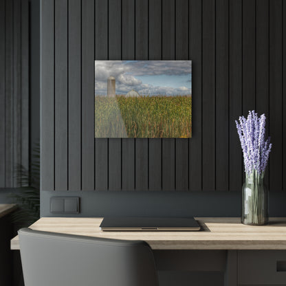 U R There Photography Overlooking a Cornfield Rustic Farmhouse Acrylic Wall Print