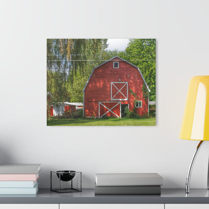 U R There Photography Henderson Red Rustic Farmhouse Acrylic Wall Print