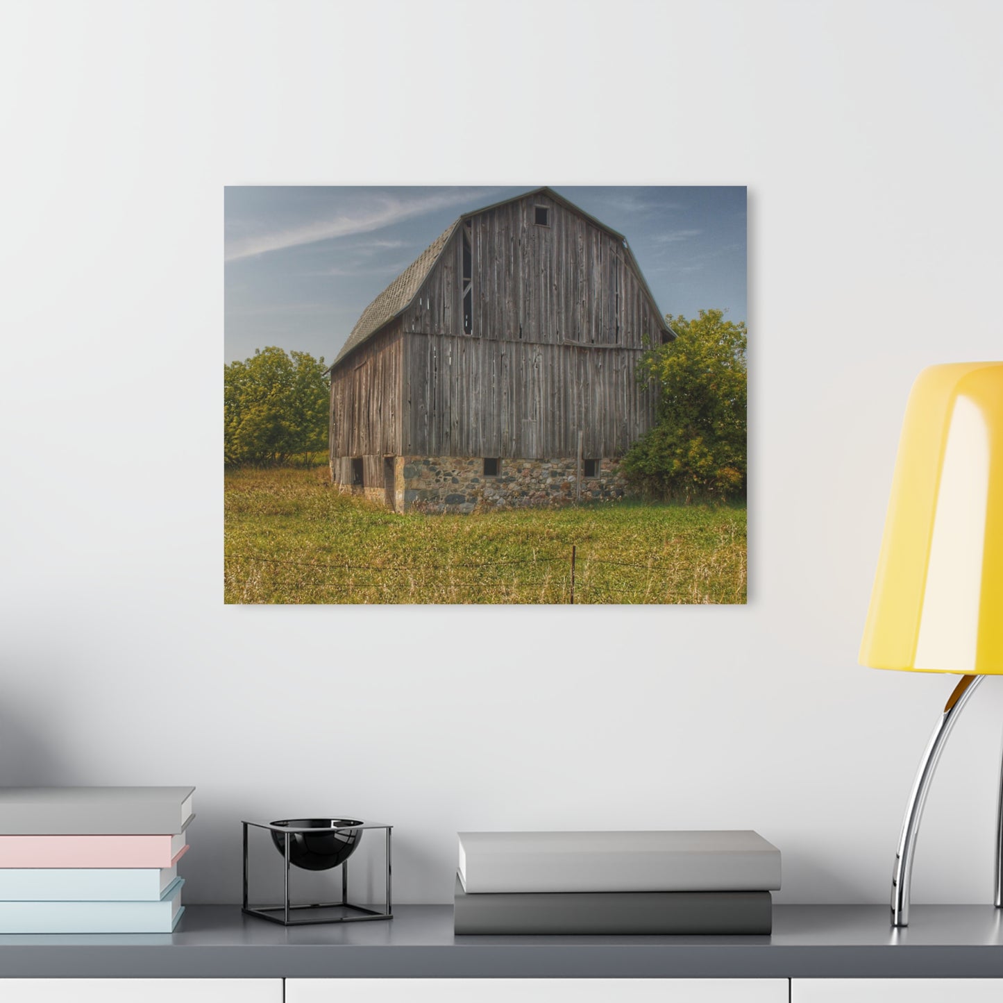 Barn Boutique Modern Farmhouse Acrylic Wall Print| Cat Lake Grey II