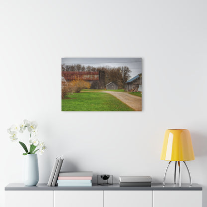 U R There Photography South Summers Road Rusted and Little Grey Rustic Farmhouse Acrylic Wall Print