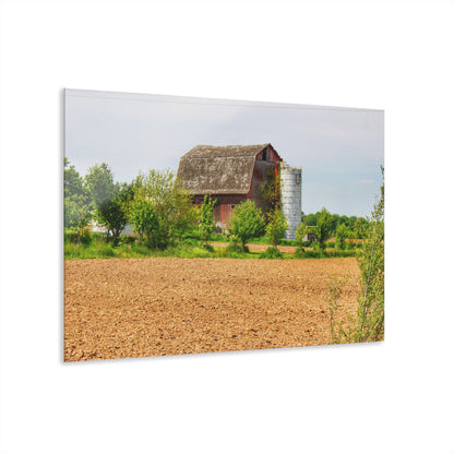 U R There Photography Colwood Road Old Red Rustic Farmhouse Acrylic Wall Print