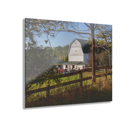 U R There Photography Oakwood Road White I Rustic Farmhouse Acrylic Wall Print
