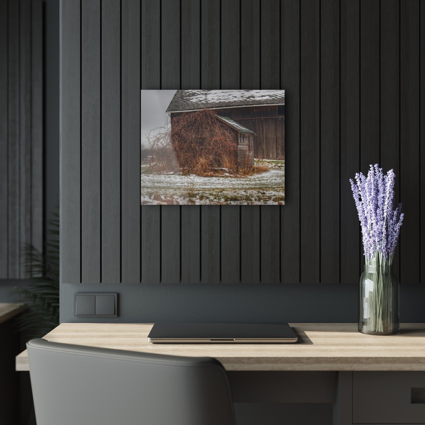 U R There Photography Wilder Road Little Grey Rustic Farmhouse Acrylic Wall Print