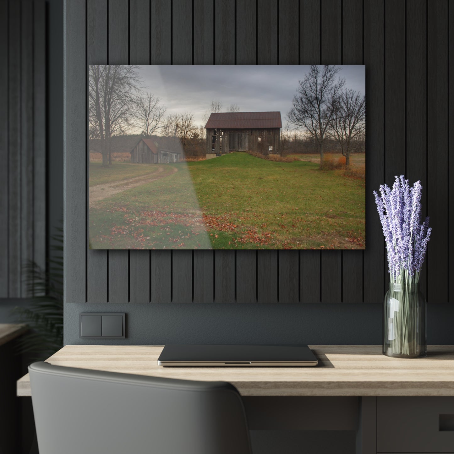 U R There Photography Roadside Greys of Carsonville Rustic Farmhouse Acrylic Wall Print