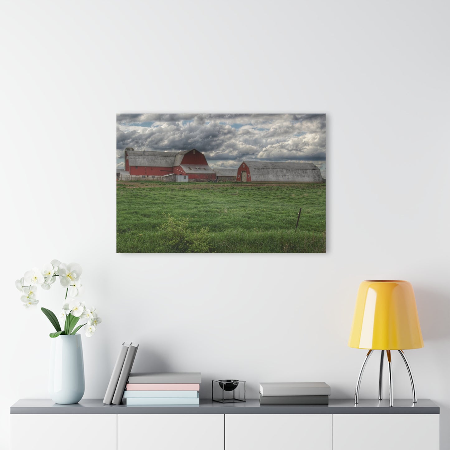 U R There Photography North Sandusky Reds Rustic Farmhouse Acrylic Wall Print