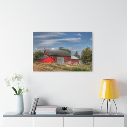 U R There Photography Wheeling Road Horse Barn Rustic Farmhouse Acrylic Wall Print
