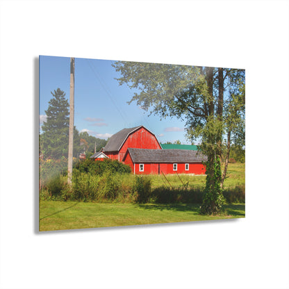 U R There Photography Lake Pleasant Reds II Rustic Farmhouse Acrylic Wall Print