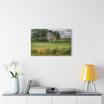 U R There Photography Millington Road Lilly Grey Rustic Farmhouse Acrylic Wall Print