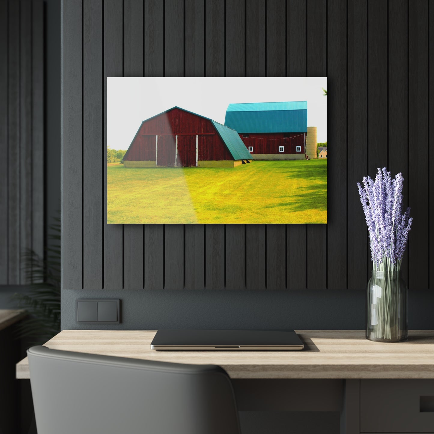 U R There Photography Baldwin Barn Brothers I Rustic Farmhouse Acrylic Wall Print