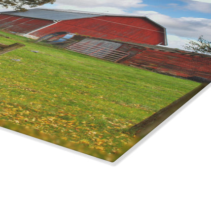 U R There Photography Beyond the Fence on Frances Road Rustic Farmhouse Tempered-Glass Cutting Board