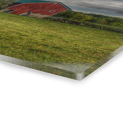 U R There Photography Kingston Plain Road Cow Barn Rustic Farmhouse Acrylic Wall Print