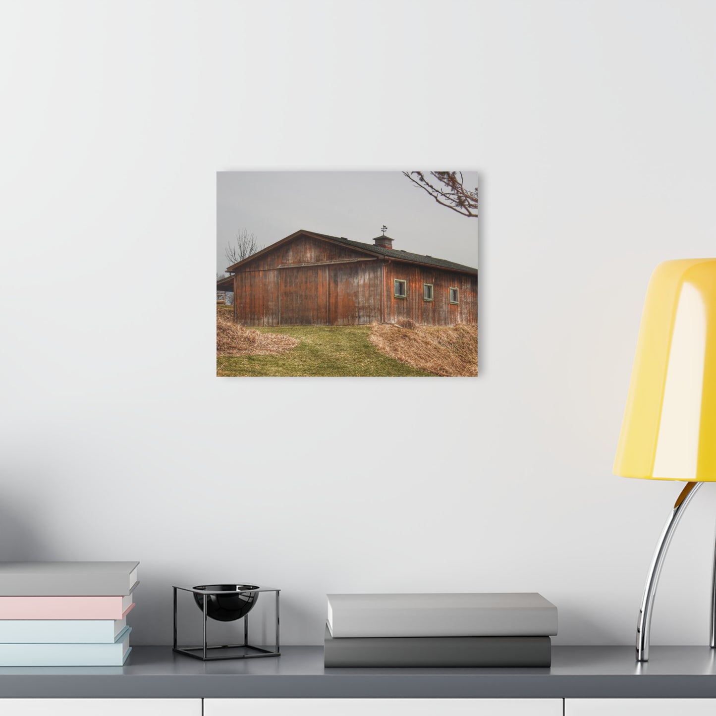 U R There Photography Blood Road Rusted Rustic Farmhouse Acrylic Wall Print