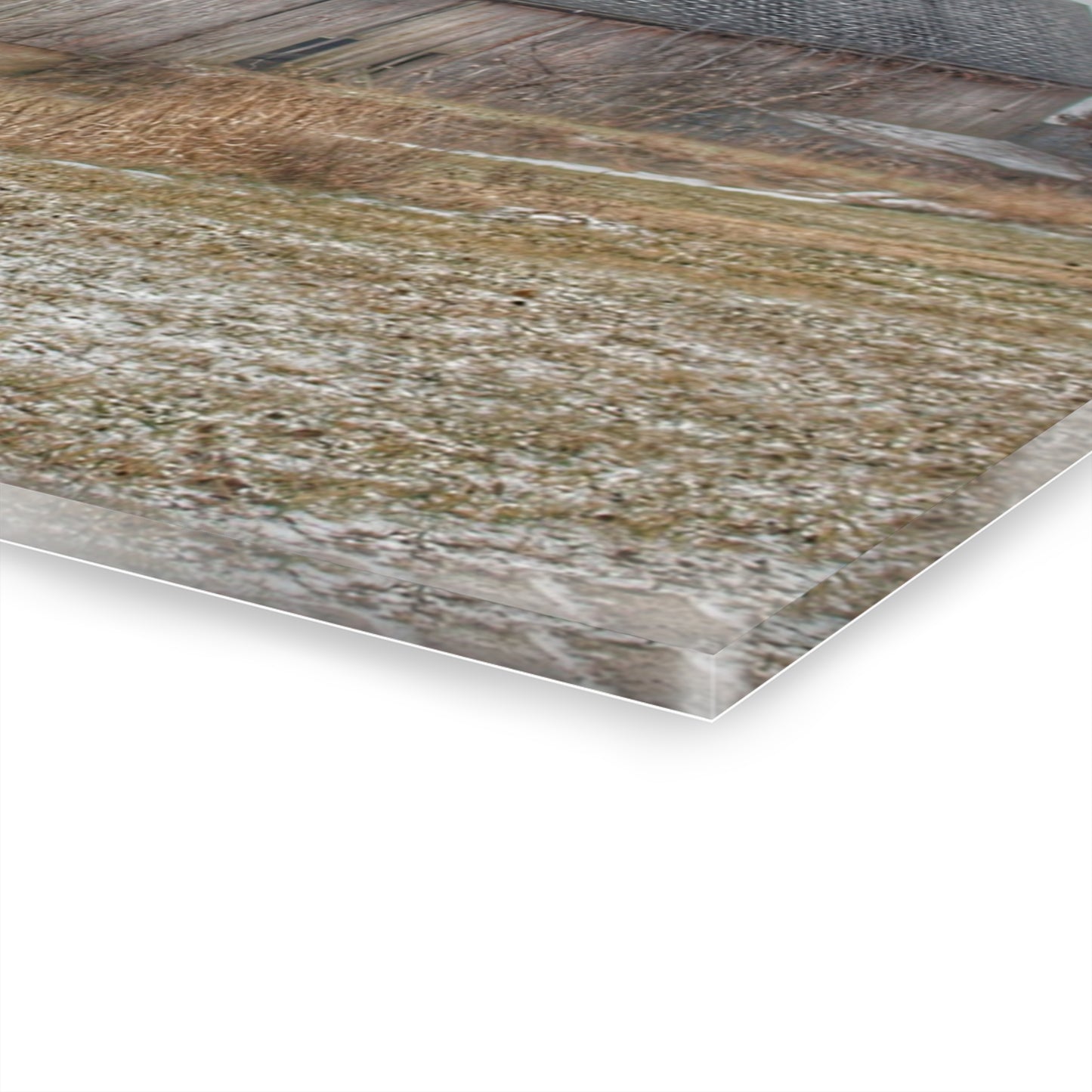 U R There Photography Mayville Road Grey Rustic Farmhouse Acrylic Wall Print