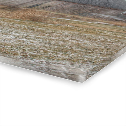 U R There Photography Mayville Road Grey Rustic Farmhouse Acrylic Wall Print