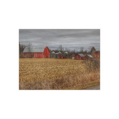 U R There Photography Barns of Arbela II Rustic Farmhouse Decorative Ceramic Tile